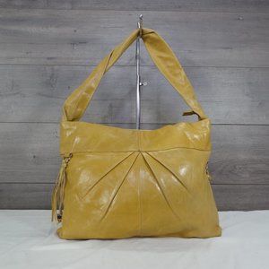 Hobo International Camel Leather Shoulder Bag Purse Handbag Tote